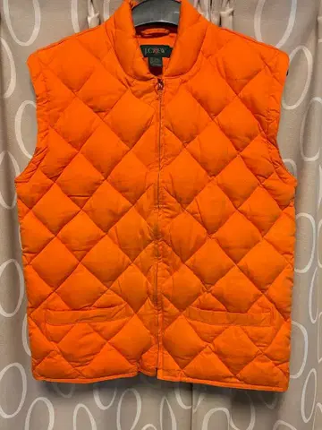 J.Crew 오렌지 퀼팅 베스트