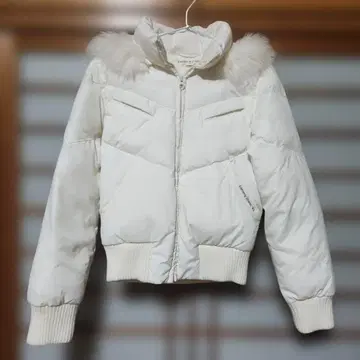 Tommy jeans 화이트 아우터 다운풍 골드 자수 M 사이즈