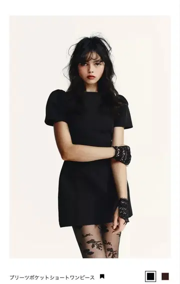 자라 플리츠 포켓 숏 원피스 M 사이즈