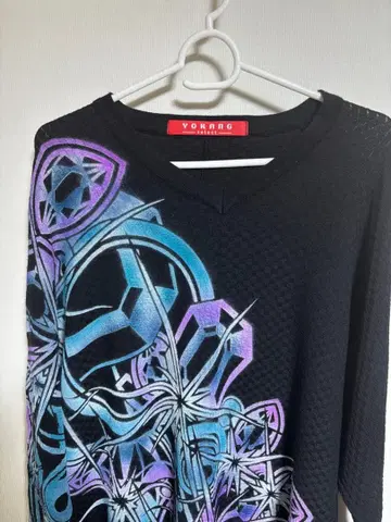 Vokang 블랙 그래픽 긴팔