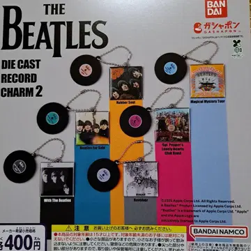비틀즈 BEATLES 레코드 전 6종 가챠 미니어처 참 LP
