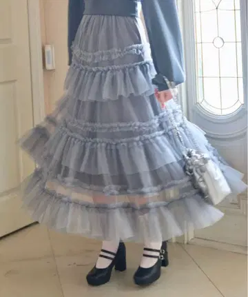 Lovilyn 티어드 샤샤 스커트