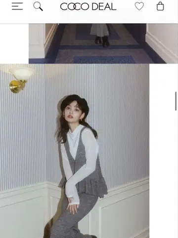 COCODEAL 니트 x 이너 세트