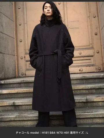 SMOOTH HERRINGBONE MAXI OVER COAT