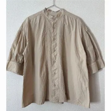 [ grin ] 핀턱 셔츠 라이트 베이지 사이즈 2