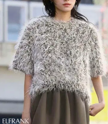 VERY 게재 완판 ELFRANK 엘프 랭크 팬시얀 니트