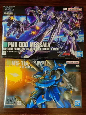 HGUC PMX-000 멧사라 MS-18E 캠퍼 2점