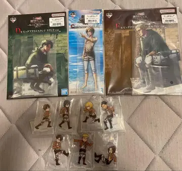 진격의 거인 제일복권 아크릴 스탠드 리바이 엘렌 엘빈