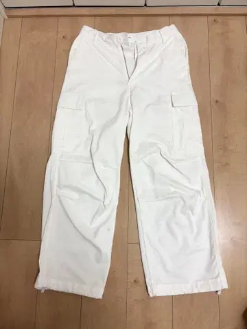 WEGO 화이트 카고 팬츠 복수 포켓