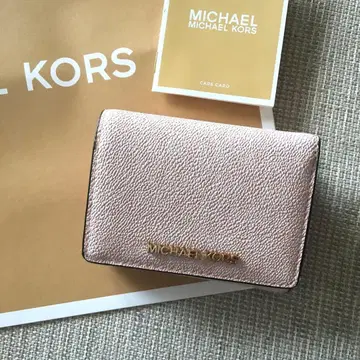 새상품 MICHEAL KORS 마이클코어스 3단 폴더형 지갑 핑크