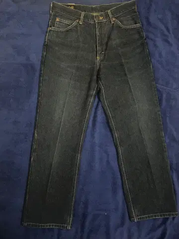 Lee 스트레이트 데님 32x33 다크 블루