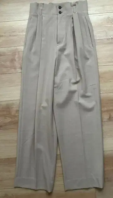 새상품급 Spick&Span 베이지 와이드 팬츠