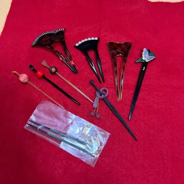 헤어콤 10개 세트 일본 정통의상 소품