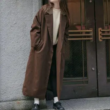 TINA:JOJUN 롱 코트 브라운 mimi toujours TINA