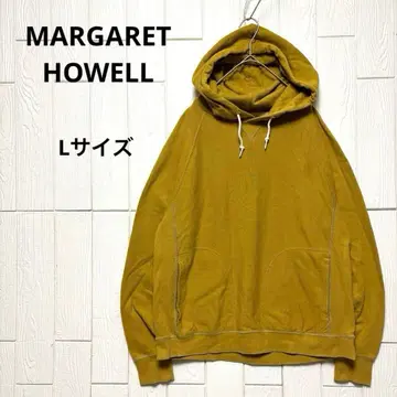 MHL. 마가렛호웰 코튼 린넨 후드티 머스타드색 L