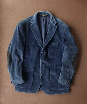 80s USA제 테일러드 자켓 코듀로이 엘보우 패치 페이드