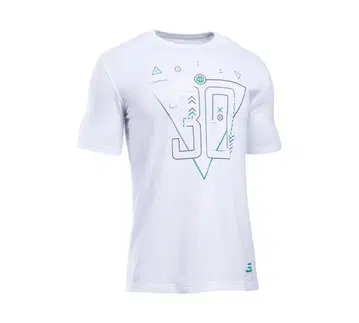 S Curry 그래픽 T셔츠 L 사이즈 화이트