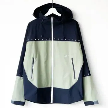 ice&techno studded shell jacket