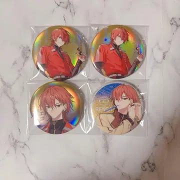 18TRIP 에이트리 니시조노 렌가 키 비주얼 글리터 홀로그램 캔뱃지