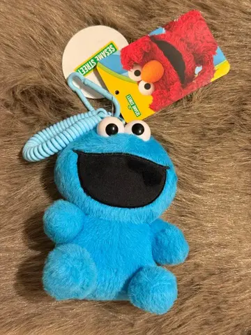 미사용 새상품 세서미 스트릿 쿠키 몬스터 키링