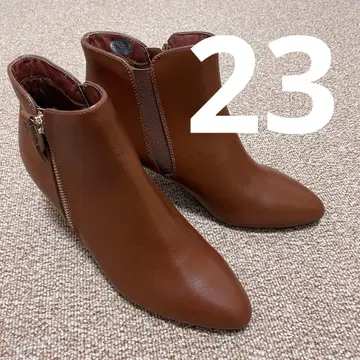 새상품급 피에디 누디 천연 가죽 사이드 고어 디자인 지퍼 부츠