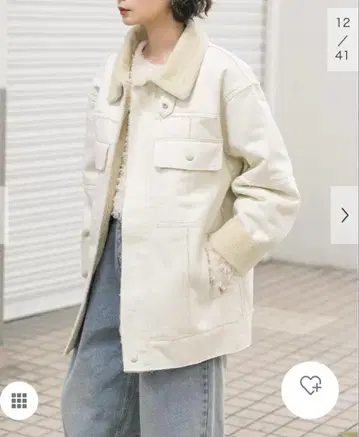 오버 사이즈 보아 자켓