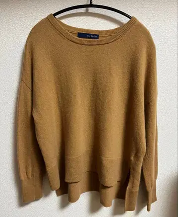 슬로브 이에나 크루넥 니트 풀오버 캐시미어 혼방 베이지 F