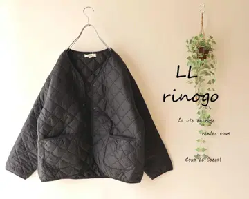 새상품 할인 LL 블랙 퀼팅 자켓 포켓터블 경량 빅 사이즈
