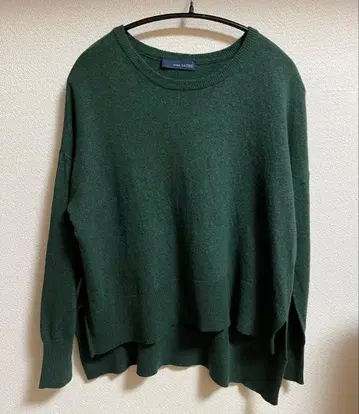 슬로브 이에나 크루넥 니트 풀오버 캐시미어 혼방 D 그린 F