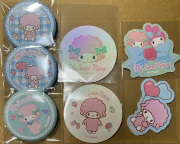 마이 스위트 피아노 산리오 캔뱃지 스티커