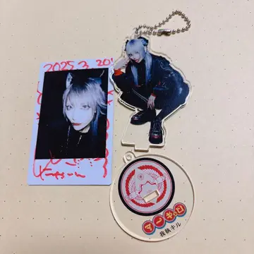 마큐로 와슈키루 3대 의상 아크릴 키링 사인 폴라로이드