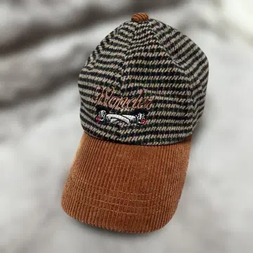 Wonder 체크 무늬 캡