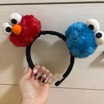 엘모와 쿠키 몬스터 머리띠
