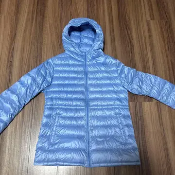 UNIQLO 후드 부착 다운 자켓 XL 라이트 블루