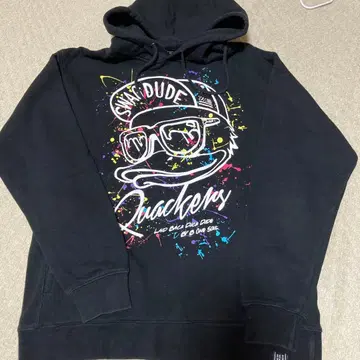 B ONE SOUL 블랙 M 후드티 퀘이커스