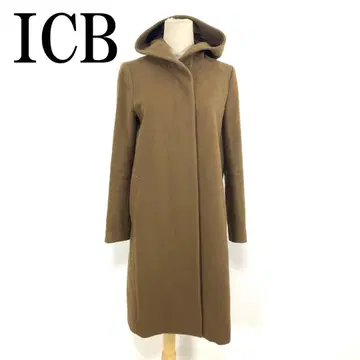 LA8604 ICB 아이씨비 롱 코트 브라운 울 100% 11