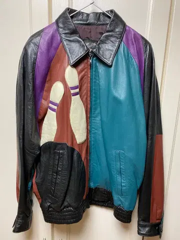 구제 의류 가죽 자켓 블루종
