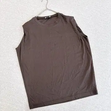 모가 코튼 저리 T셔츠 M 사이즈 브라운 면 100% 일본제