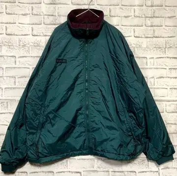 컬럼비아 나일론 자켓! 충전솜 다크 그린 로고 자수 09