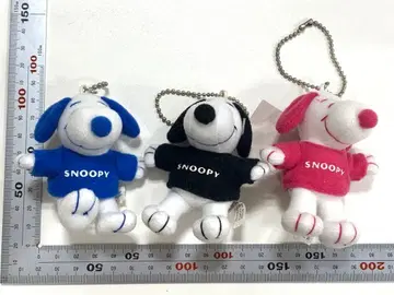 스누피 봉제 인형 3개 세트 키링