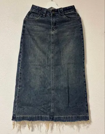 GIUNON 지우논 롱 데님 스커트