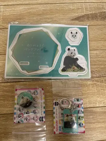 어드벤처 월드 팬더 영명 아크릴 스탠드 핀 배지 가챠가챠 한정판