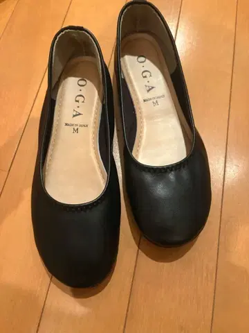 O.G.A. 블랙 플랫슈즈 M 외반모지 ok