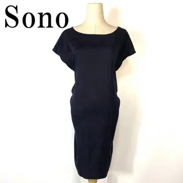 소노 백리본 원피스 네이비 M B6849
