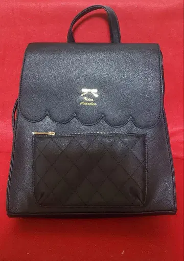 스캘럽 디자인 블랙 백팩