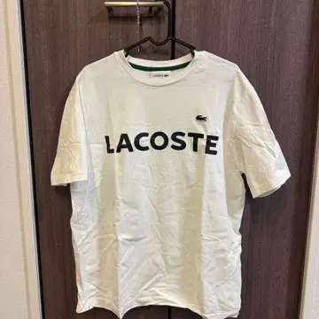LACOSTE 로고 T셔츠 화이트