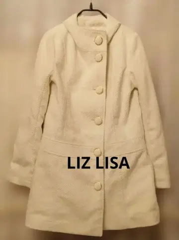 LIZ LISA 화이트 울 코트 A라인