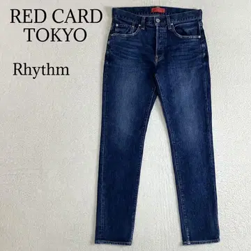 RED CARD TOKYO Rhythm 29 테이퍼드 빈티지 다크