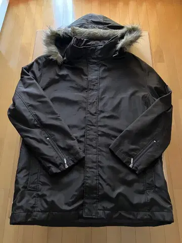 대폭 할인! 멋진 남성용 모즈 코트 점퍼 후드 부착 다크 브라운