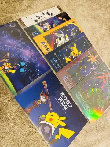[ 미사용 새상품 ] 포켓몬스터 포켓몬 천문대 엽서 8종